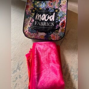 Hot Pink faux fur blanket scrap (approximately 1 yard) from Mood Fabric in NY